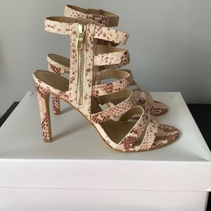 Ann Taylor Phython Embossed Sandals